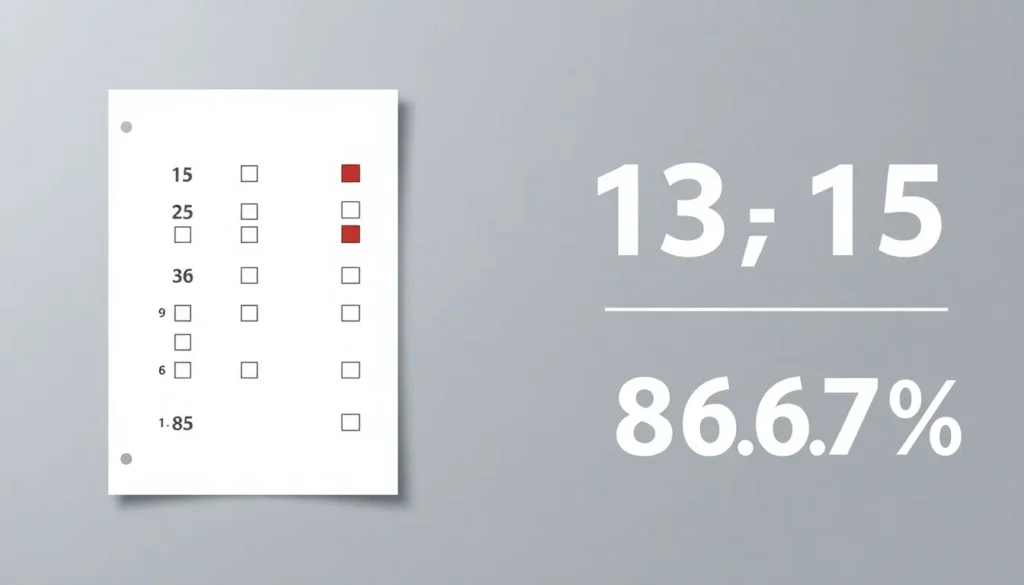 Featured image for What Is a 13 Out of 15 Score? — Meaning