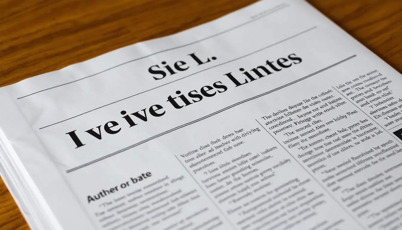 What Is a Byline in Typography