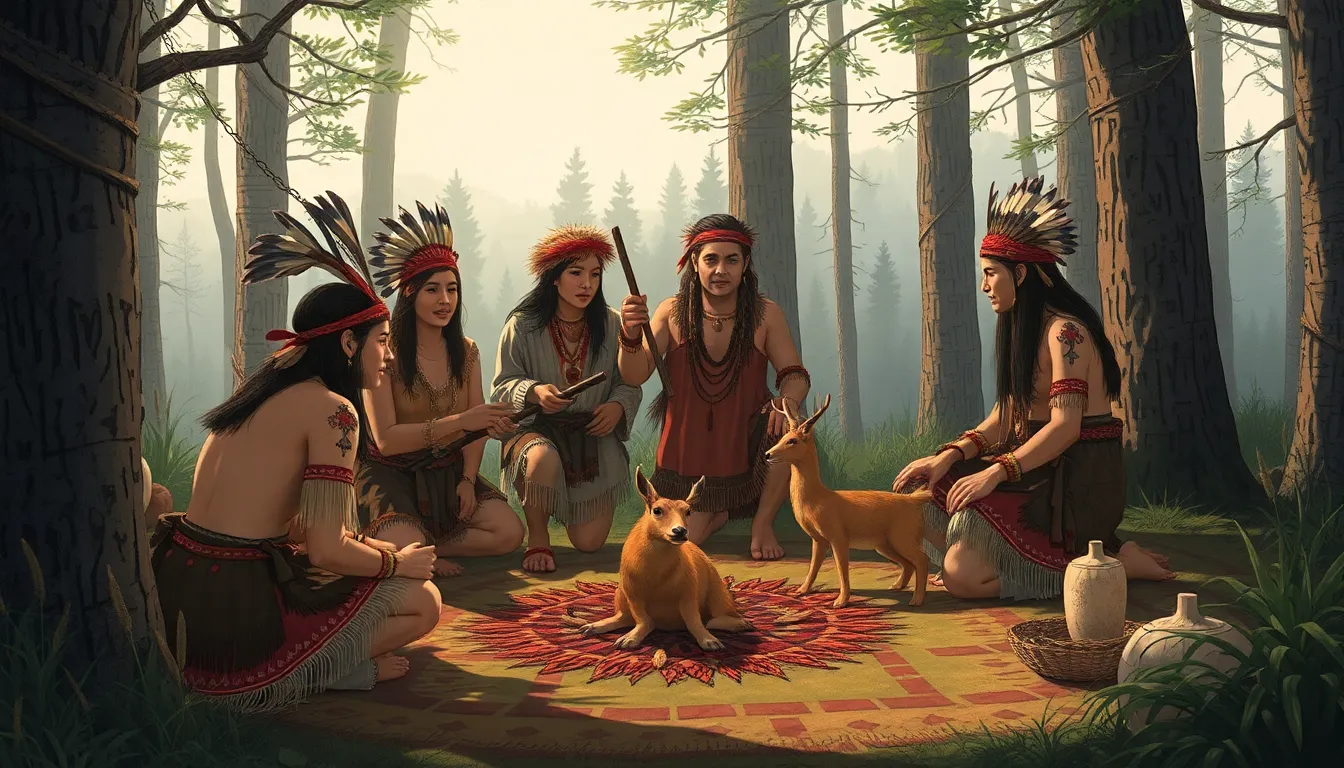 What Is a Ritual Putting Sticks in Deer Ritual
