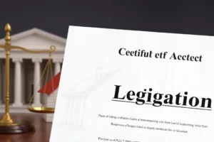 What Is a Certificate of Pending Litigation