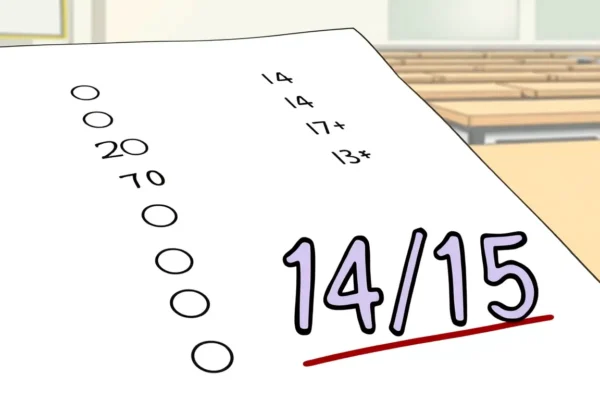 What Is a 14 Out of 15 Score?