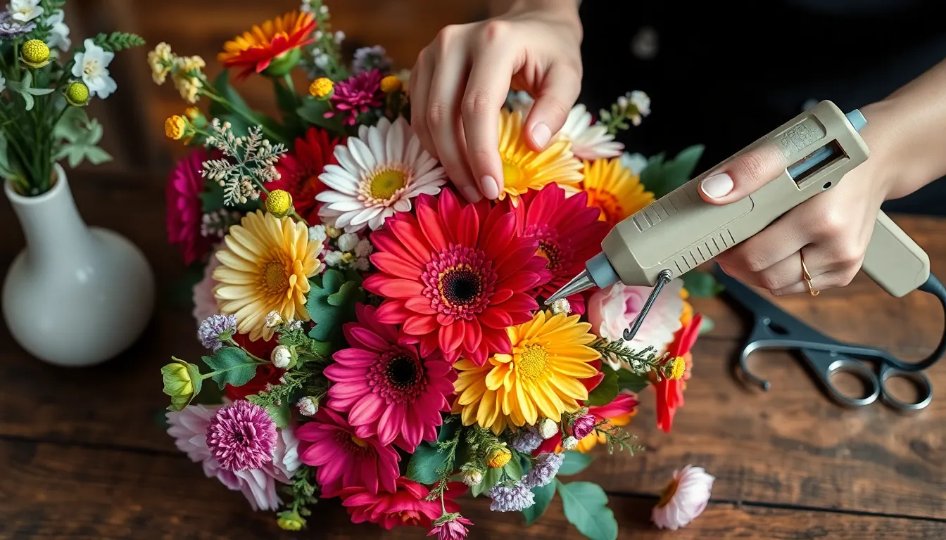 What Is A Glue Gun Used For In Floral Design