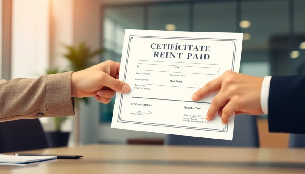 Featured image for What Is A Certificate Of Rent Paid — general